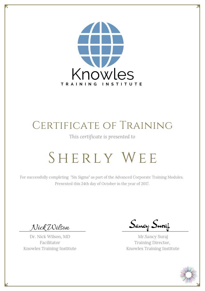 Six Sigma Training Course in United-Kingdom Certificate
