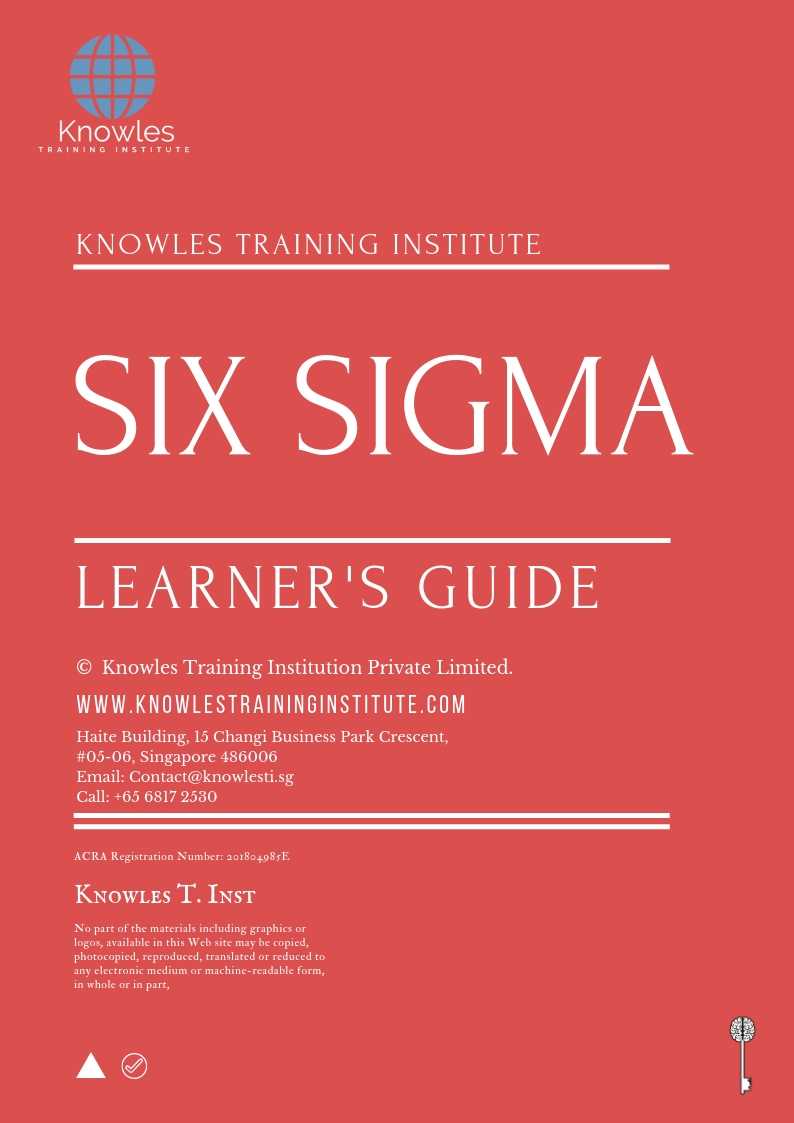 Six Sigma Training Course in United-Kingdom Learner_s Guide