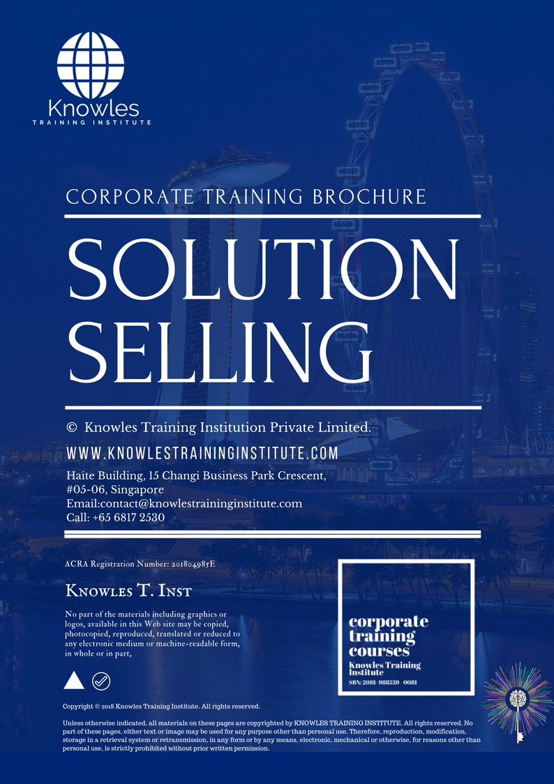 Solution Selling Course in United-Kingdom Brochure