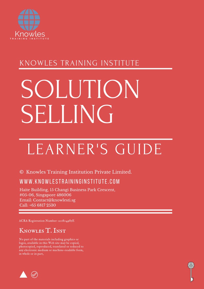 Solution Selling Course in United-Kingdom Learner’s Guide
