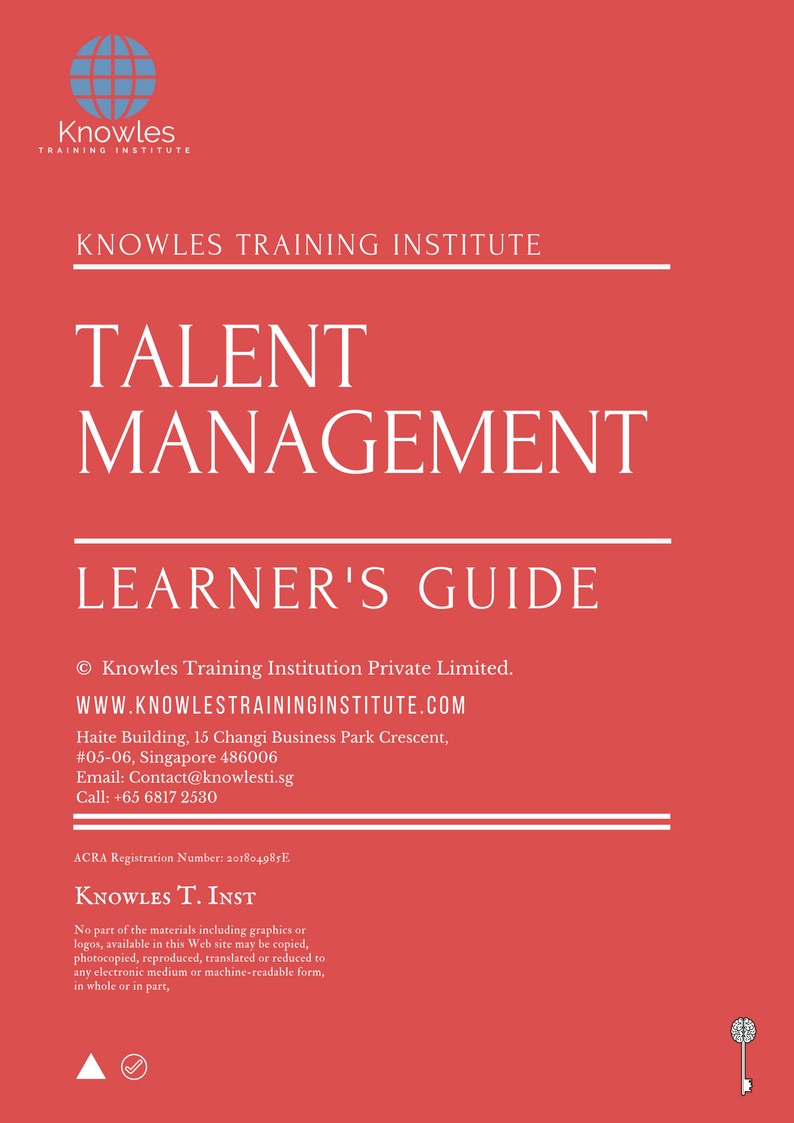 Talent Management Training Course in United-Kingdom Presentation Slide Learner’s Guide