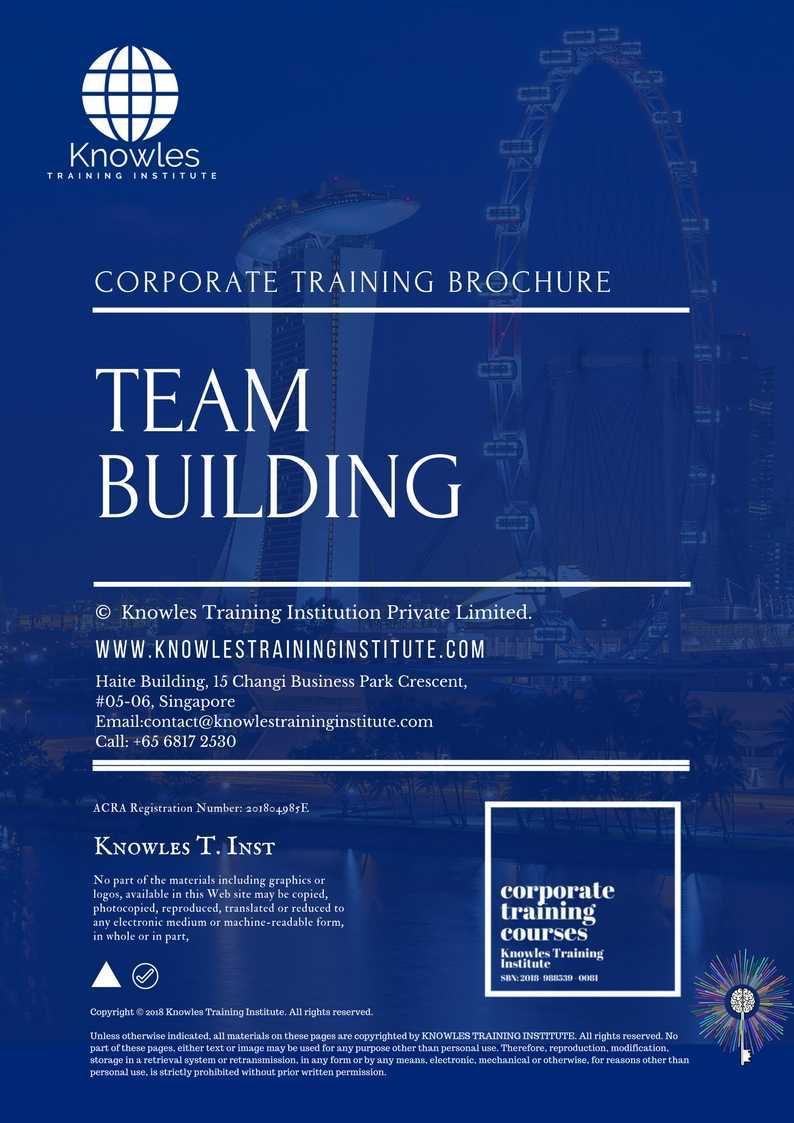 Team Building Training Course in United-Kingdom Brochure