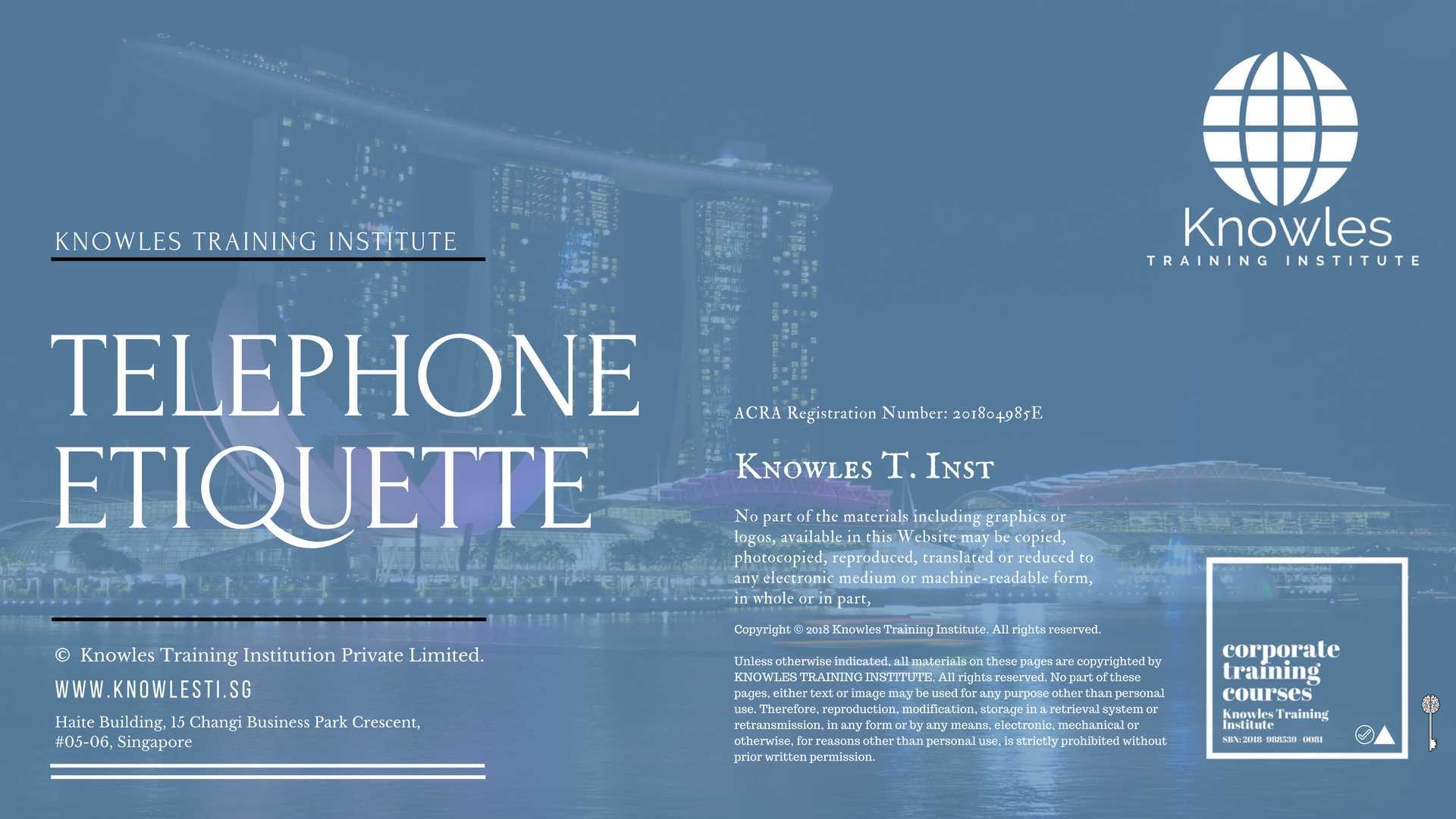 Telephone Etiquette Training Course in United-Kingdom