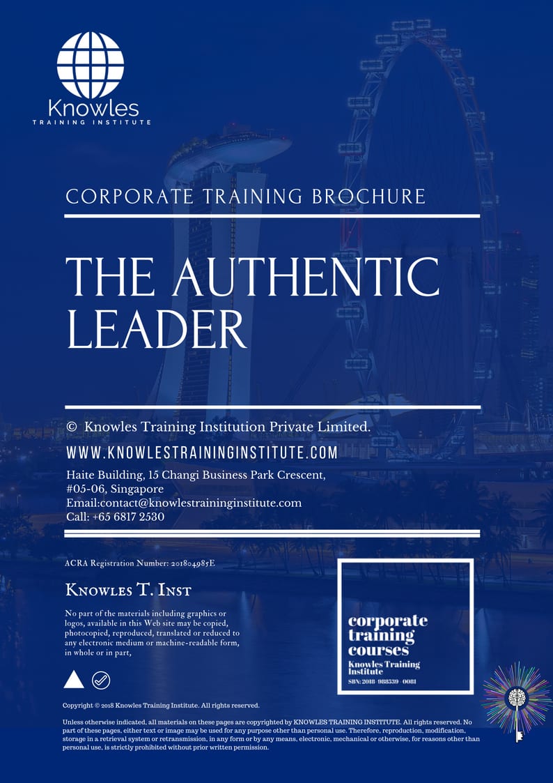 The Authentic Leader Training Course in United-Kingdom Brochure