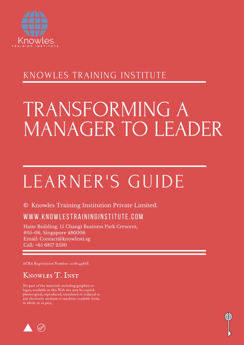 Transforming A Manager To Leader Training Course in United-Kingdom Learner’s Guide