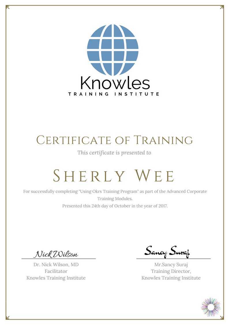 Using Okrs Training Course in United-Kingdom Certification