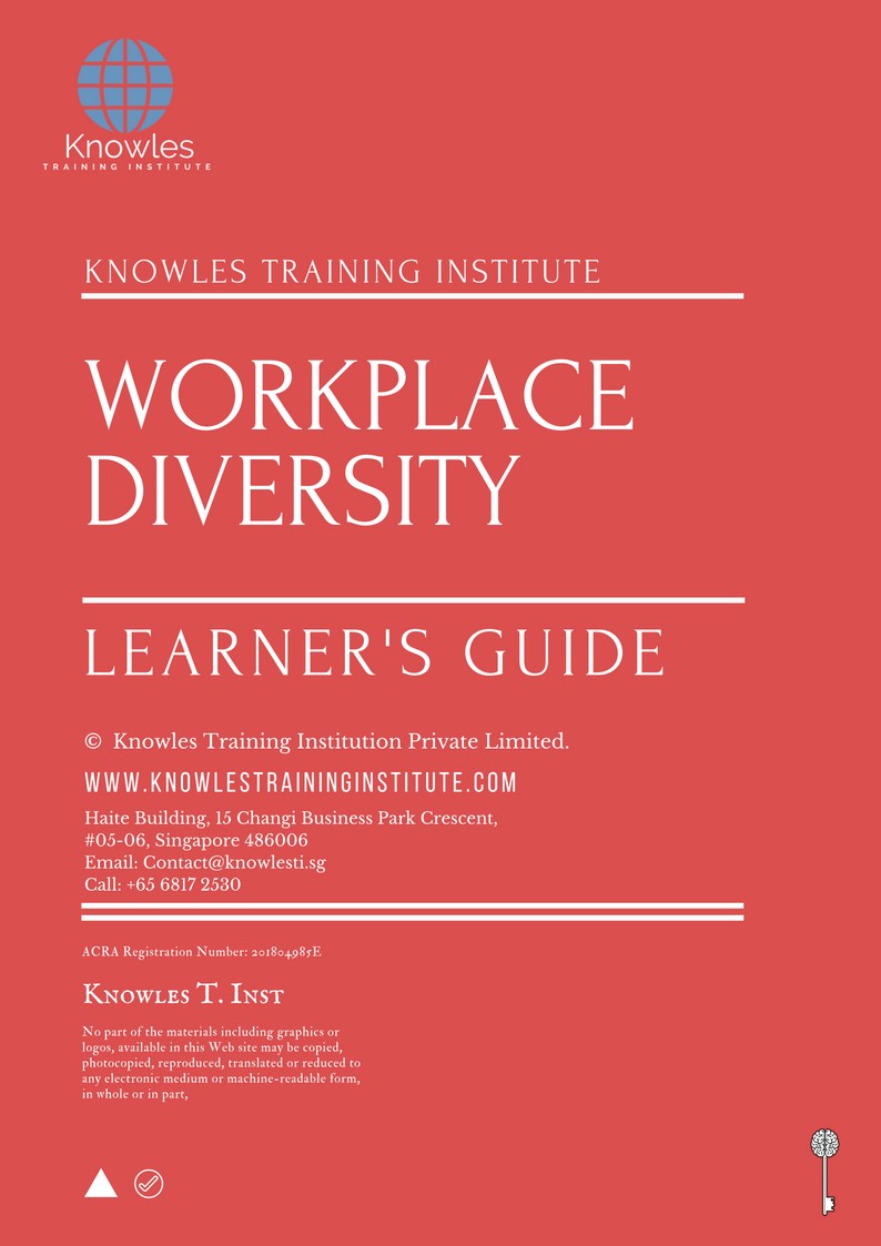 Workplace Diversity Training Course in United-Kingdom Learner’s Guide